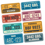 License Plate Car Tag